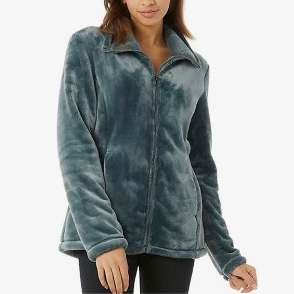 32 degrees heat plush zip up jacket